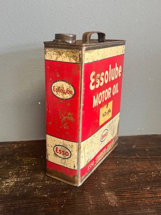 Lattina Essolube Esso HD 40 metallo litografato