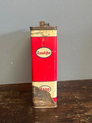 Lattina Essolube Esso HD 40 metallo litografato