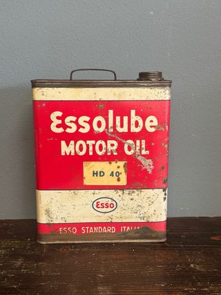 Lattina Essolube Esso HD 40 metallo litografato
