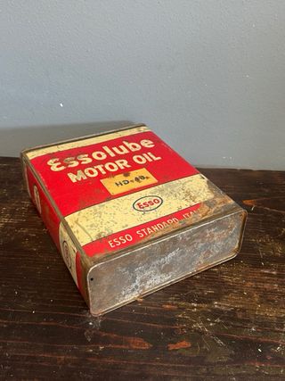 Lattina Essolube Esso HD 40 metallo litografato