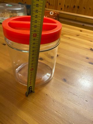 Barattolo Vetro 3500ml Rosso