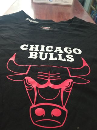 Camiseta Chicago Bulls Tarmac Negra