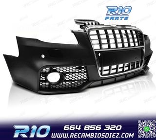 PARAGOLPES DELANTERO AUDI A4 B7 04-08 LOOK S LINE CROMO NEGR