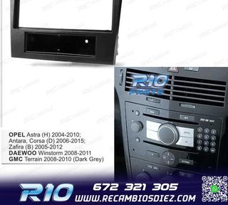 MARCO NEGRO RADIO 1-DIN PARA OPEL ASTRA H DAEWOO CORSA D ZAF