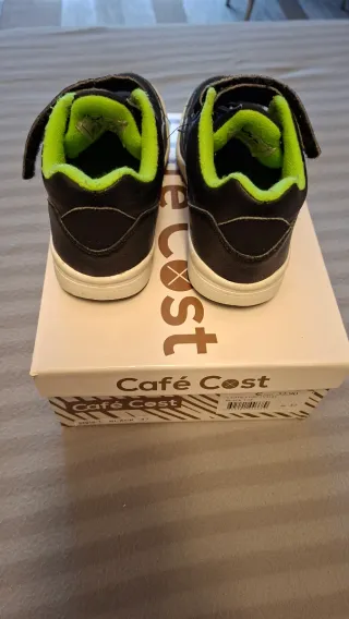 Sneakers bimbo Vty nere e verdi