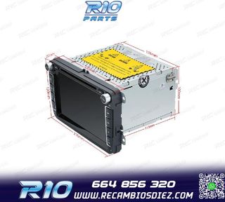 RADIO GPS ANDROID 12 PARA VOLKSWAGEN VW SEAT SKODA MULTIMEDI