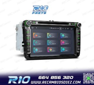RADIO GPS ANDROID 12 PARA VOLKSWAGEN VW SEAT SKODA MULTIMEDI