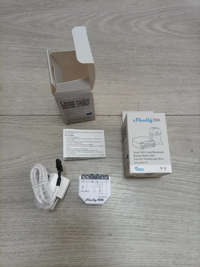 2 x Medidor de Energia Shelly EM Gen3+ Caliper 50A