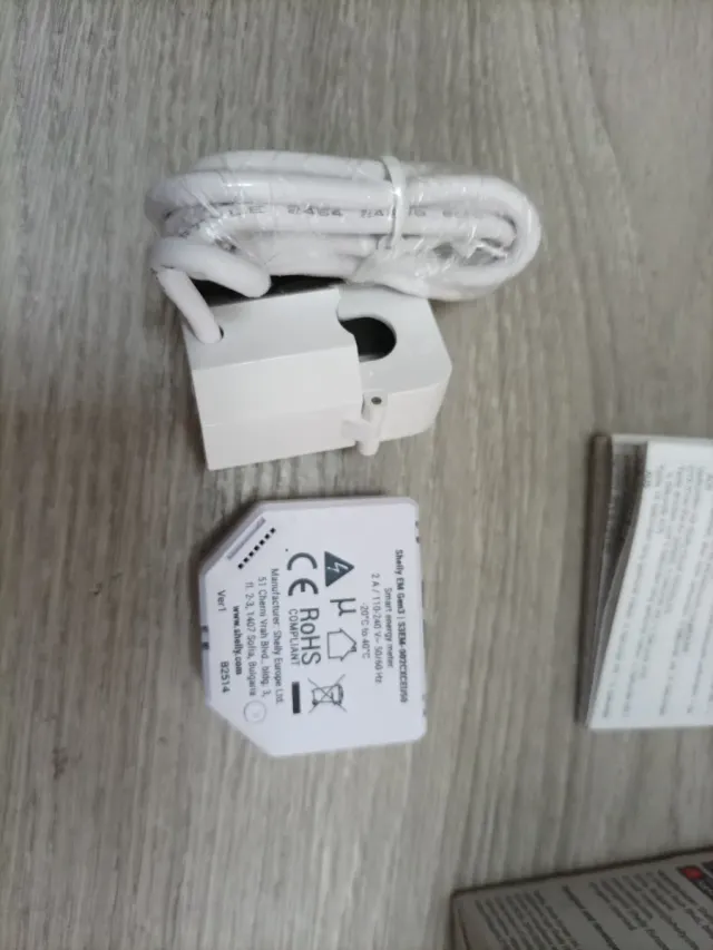 2 x Medidor de Energia Shelly EM Gen3+ Caliper 50A