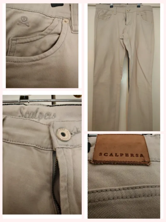 Pantalón Scalpers Beige Talla 42