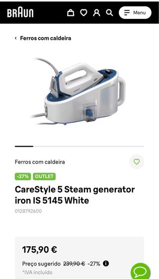 Ferro a Vapor Braun CareStyle 5