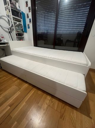 Cama nido Ikea con cajones