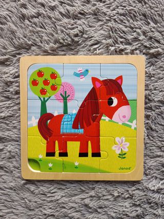 Puzzles de madera infantiles (3 uds)