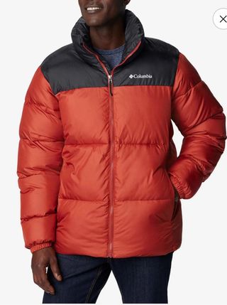 Casaca Columbia Negra y Naranja Talla s
