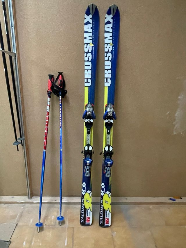 Esquís Salomon Crossmax-8 165cm Funda y Bastones