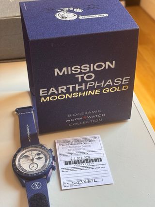 Snoopy Moonswatch Mission to Earthphase Moonshine