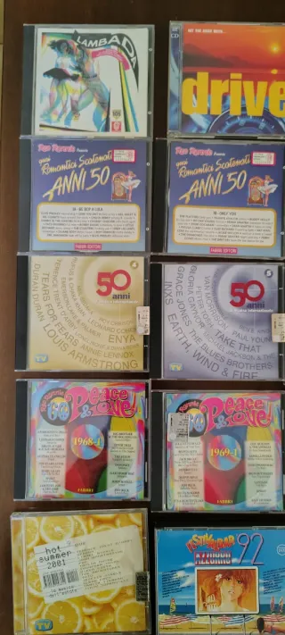 CD Compilation Musica Anni 50/60/70/80/90