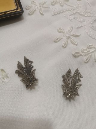 Pendientes Plata Ley Marquesitas 2.5cm