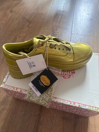 Zapatillas Vans Old Skool Vibram DX Doradas/Verdes