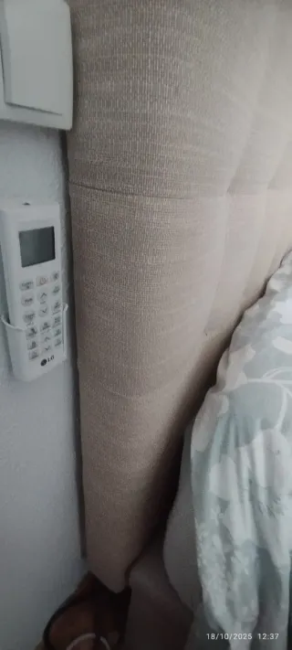 Cabecero de tela para cama de 150