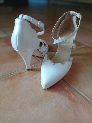 Scarpe sposa artigianali VERA PELLE tacco Massimo
