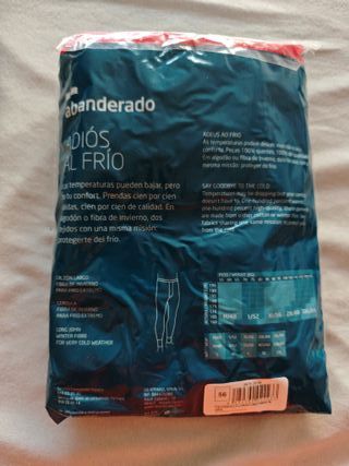Calzoncillos largos Térmicos Abanderado Hombre XL 