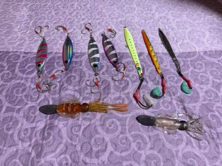 Lotes de señuelos de pesca variados