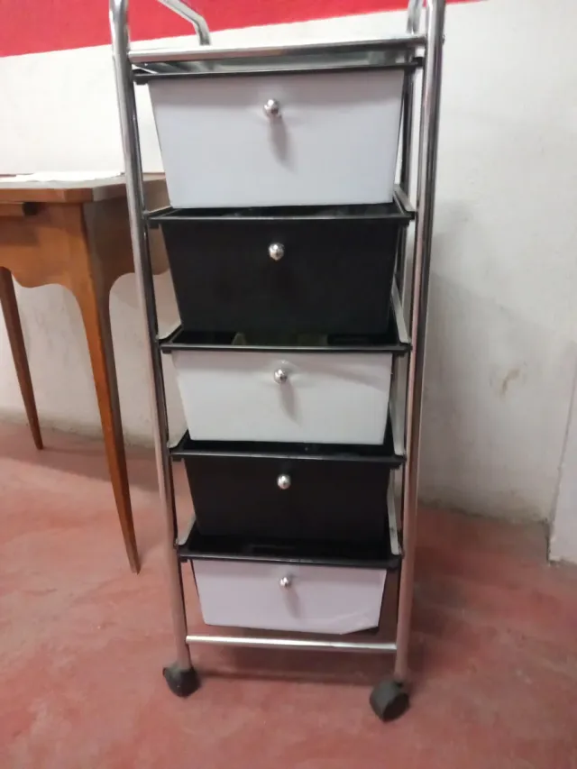 Mueble organizador con ruedas