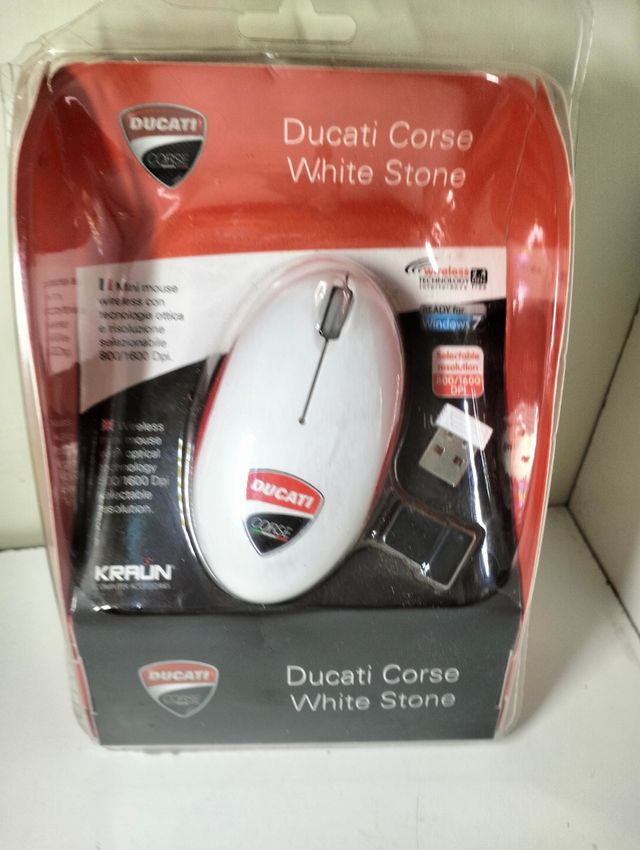 Mouse Wireless Ducati Corse White Stone