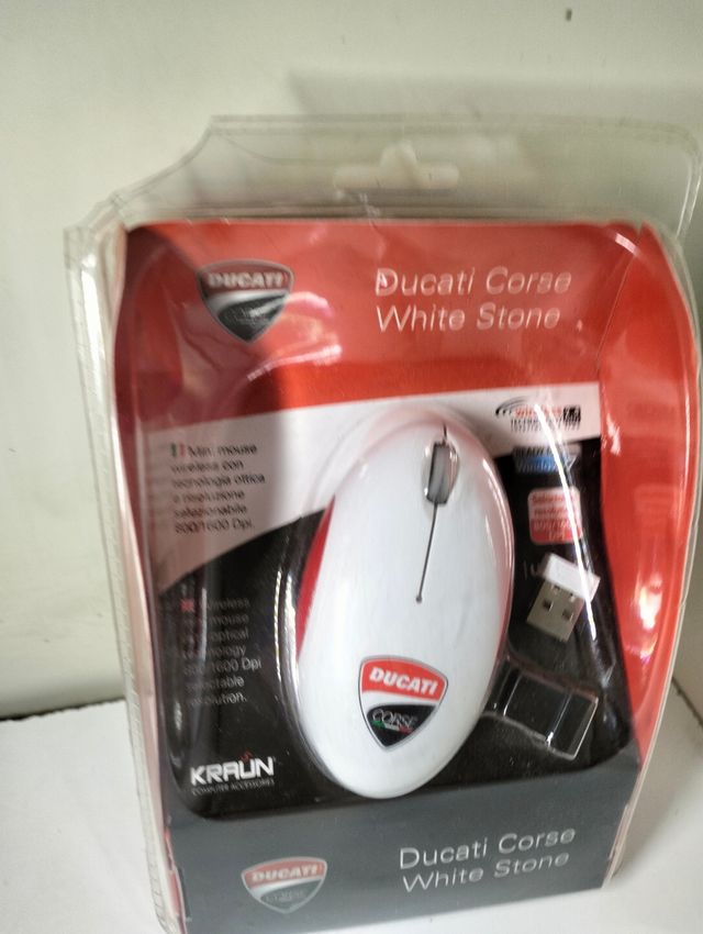 Mouse Wireless Ducati Corse White Stone