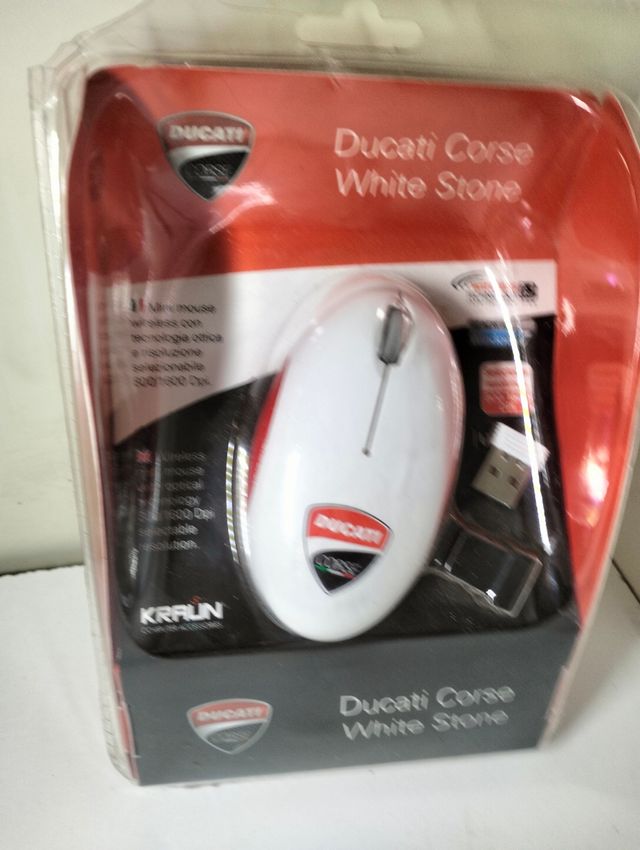 Mouse Wireless Ducati Corse White Stone