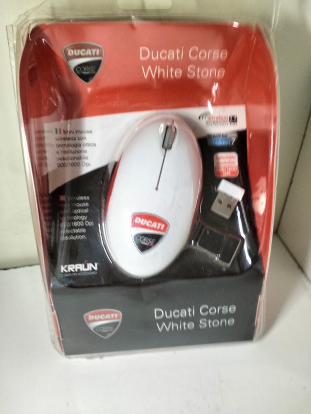 Mouse Wireless Ducati Corse White Stone