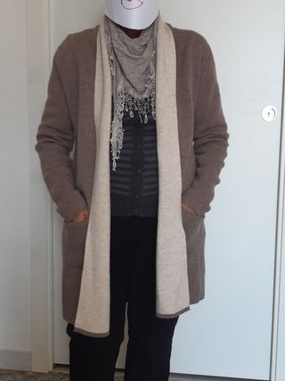 Maxi Cardigan Lana e Angora Taglia Unica