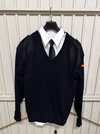 Jersey pico azul marino T-56