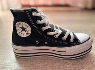 Converse plataforma negras