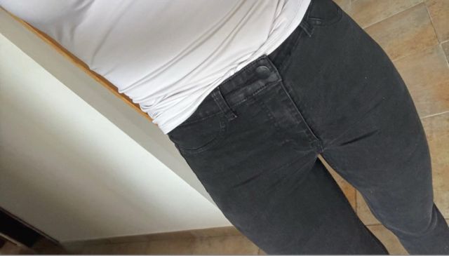 Tejano negro brillante Calzedonia