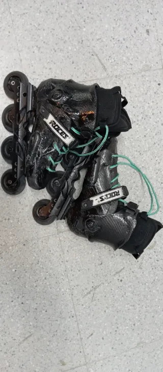 Patines Ruedas Fibra Carbono Talla 40