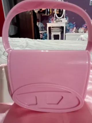 Borsa piccola rosa ispirata Diesel