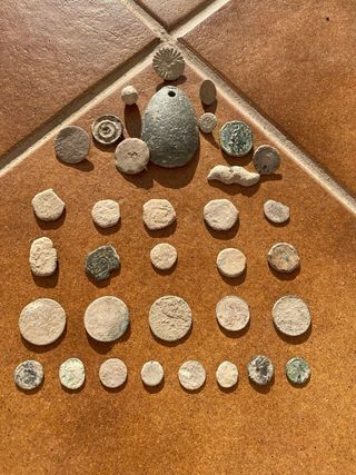 Lote monedas romanas y medievales