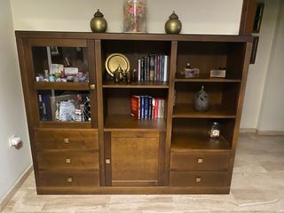 Mueble Comedor Madera y Cristal