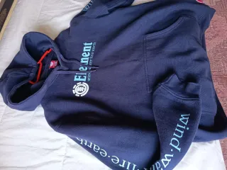 Sudadera Element Azul Talla M.