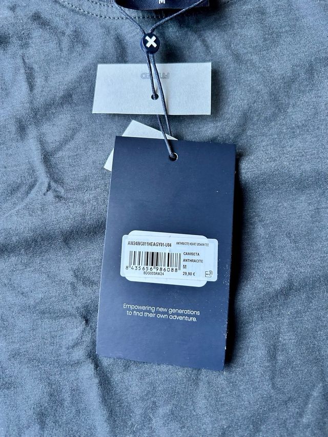 Camiseta Blue Banana gris y XS nueva