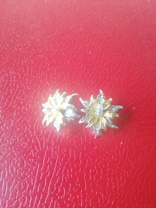 Pendientes Flor Oro y Plata