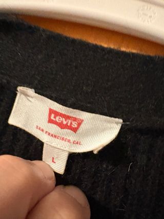 Chaqueta punto hombre Levi's negra