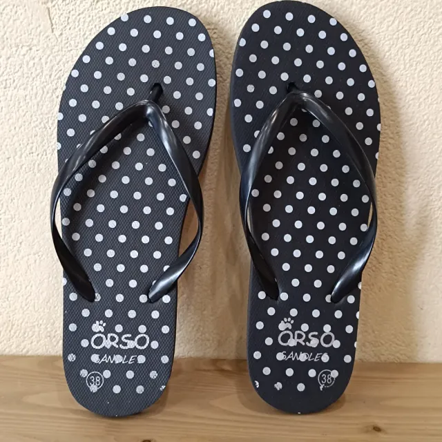 Chanclas Orso lunares talla 38