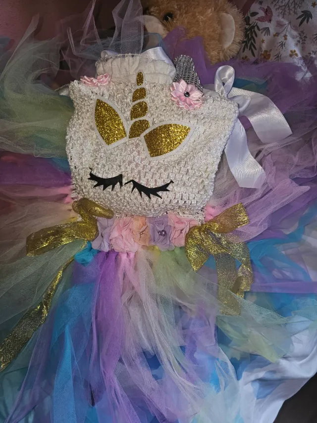 Vestido Tutú Unicornio Niña desde 8 á ñ 10 años