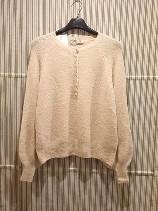 Maglione misto lana donna beige taglia unica