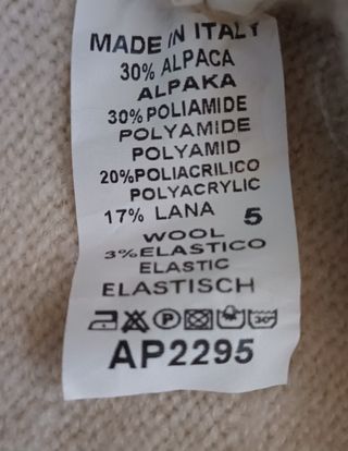 Maglione misto lana donna beige taglia unica