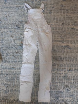Peto vaquero blanco roto