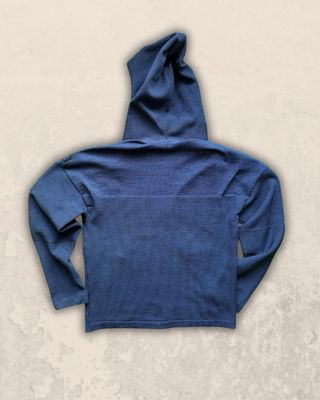 Felpa tecnica Adidas blu/nera
